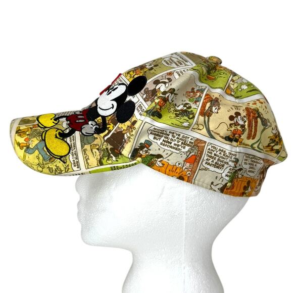 Disney Embroidered Mickey Mouse Comic Strip Hat Adjustable OS Fits Most Adult - Picture 5 of 6